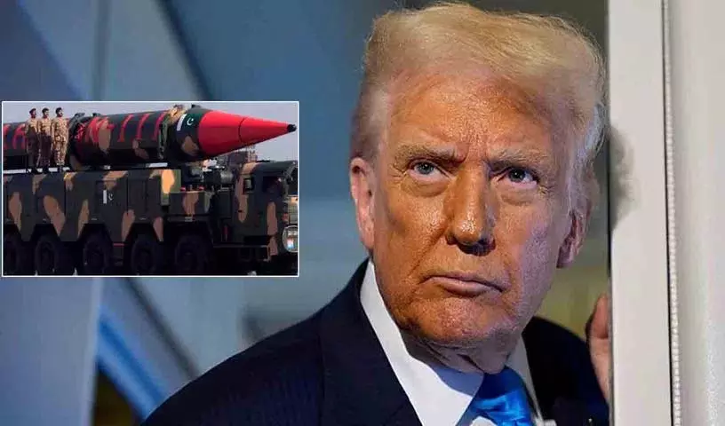 पाकिस्तान परमाणु हथियारों का परीक्षण कर रहा है: Trump पाकिस्तान परमाणु हथियारों का परीक्षण कर रहा है: Trump