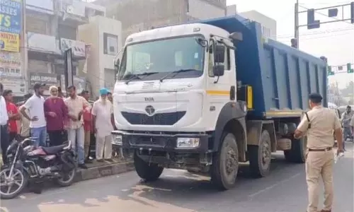 Ambala Accident : तेज रफ्तार डंपर ने बाइक सवार को मारी टक्कर, युवक की मौत