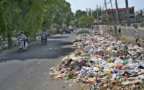 Ludhiana: ट्रांसपोर्ट नगर में कूड़े के ढेर से मैकेनिक और ट्रक चालक परेशान