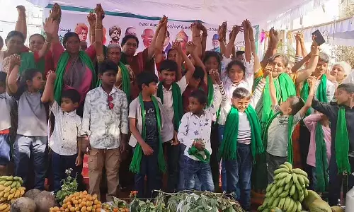 बिदादी GBIT भूमि अधिग्रहण के खिलाफ महिलाओं ने आवाज़ उठाई