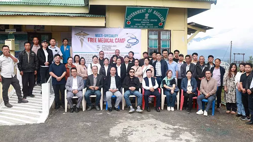 Nagaland  बहु-विशिष्ट निःशुल्क चिकित्सा शिविर ज़ुकेत्सा, फेक में आयोजित किया गया