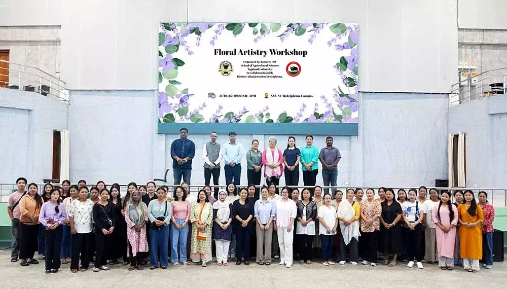 Nagaland विश्वविद्यालय में पुष्प कला कार्यशाला आयोजित Nagaland विश्वविद्यालय में पुष्प कला कार्यशाला आयोजित