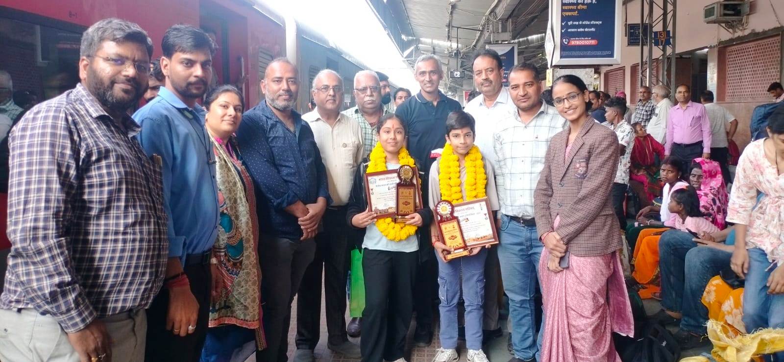 भारत विकास परिषद् के पदाधिकारियों और सदस्यों द्वारा टीम का किया स्वागत