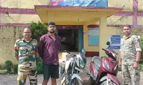 बसंतपुर पुलिस की बड़ी सफलता: चोरी की बाइक और स्कूटी बरामद, आरोपी गिरफ्तार बसंतपुर पुलिस की बड़ी सफलता: चोरी की बाइक और स्कूटी बरामद, आरोपी गिरफ्तार