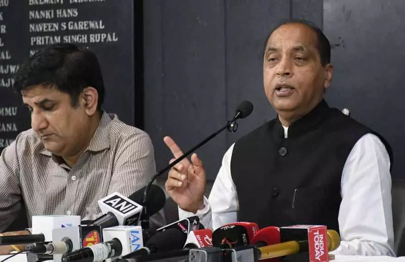 हिमाचल प्रदेश सरकार गारंटियों को पूरा करने में विफल रही: Jai Ram Thakur हिमाचल प्रदेश सरकार गारंटियों को पूरा करने में विफल रही: Jai Ram Thakur