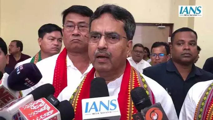त्रिपुरा CM माणिक साहा बोले त्रिपुरा CM माणिक साहा बोले