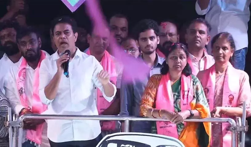 सोमाजीगुडा रोड शो में KTR का प्रभावशाली भाषण सोमाजीगुडा रोड शो में KTR का प्रभावशाली भाषण