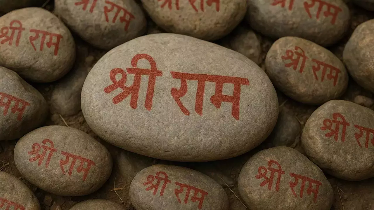 Ambala: खुदाई के दौरान निकला ‘श्रीराम’ नाम अंकित तैरता पत्थर Ambala: खुदाई के दौरान निकला ‘श्रीराम’ नाम अंकित तैरता पत्थर