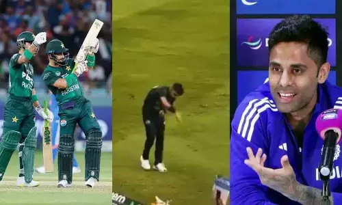 ICC ने एशिया कप विवाद के लिए हारिस राउफ पर प्रतिबंध लगाया, सूर्या पर जुर्माना लगाया ICC ने एशिया कप विवाद के लिए हारिस राउफ पर प्रतिबंध लगाया, सूर्या पर जुर्माना लगाया
