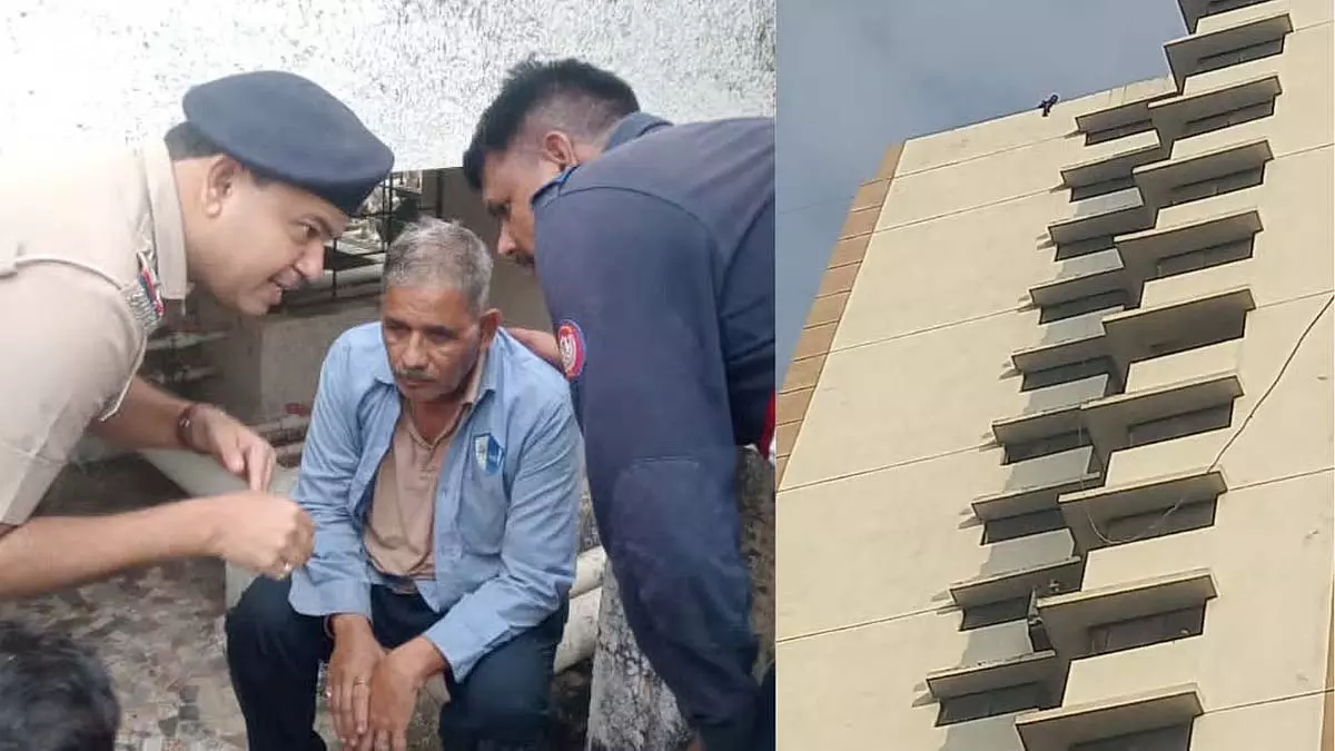 पुलिस और फायर ब्रिगेड ने मलाड में 22वीं मंजिल से आत्महत्या का प्रयास कर रहे व्यक्ति को बचाया पुलिस और फायर ब्रिगेड ने मलाड में 22वीं मंजिल से आत्महत्या का प्रयास कर रहे व्यक्ति को बचाया