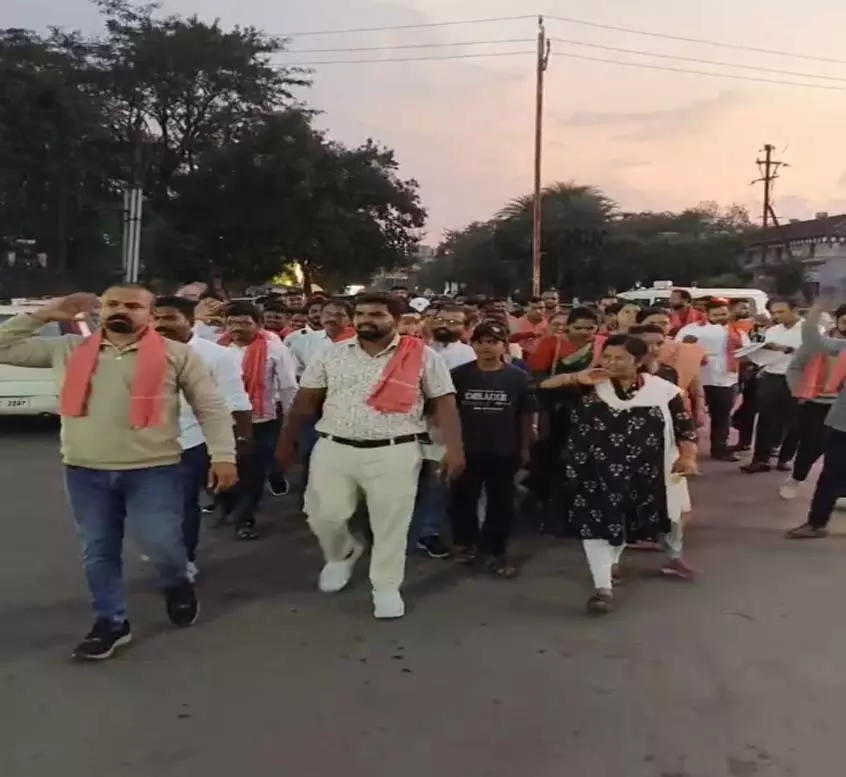रायपुर में क्रांति सेना ने निकाली विशाल रैली रायपुर में क्रांति सेना ने निकाली विशाल रैली