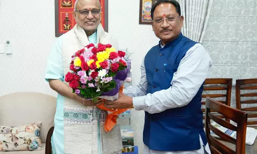 CM विष्णुदेव साय ने राजभवन में उपराष्ट्रपति सीपी राधाकृष्णन से की मुलाकात