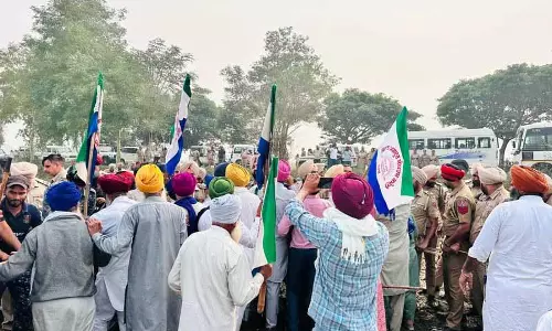 Punjab: किसानों ने मान के रोड शो में बाधा डाली