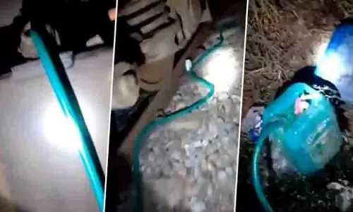 Bareilly: टिसुआ रेलवे स्टेशन पर बदमाशों ने मालगाड़ी से डीजल चोरी की