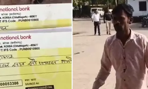 ठेकेदार ने मजदूर दंपति के साथ धोखाधड़ी की, बाउंस चेक थमाया