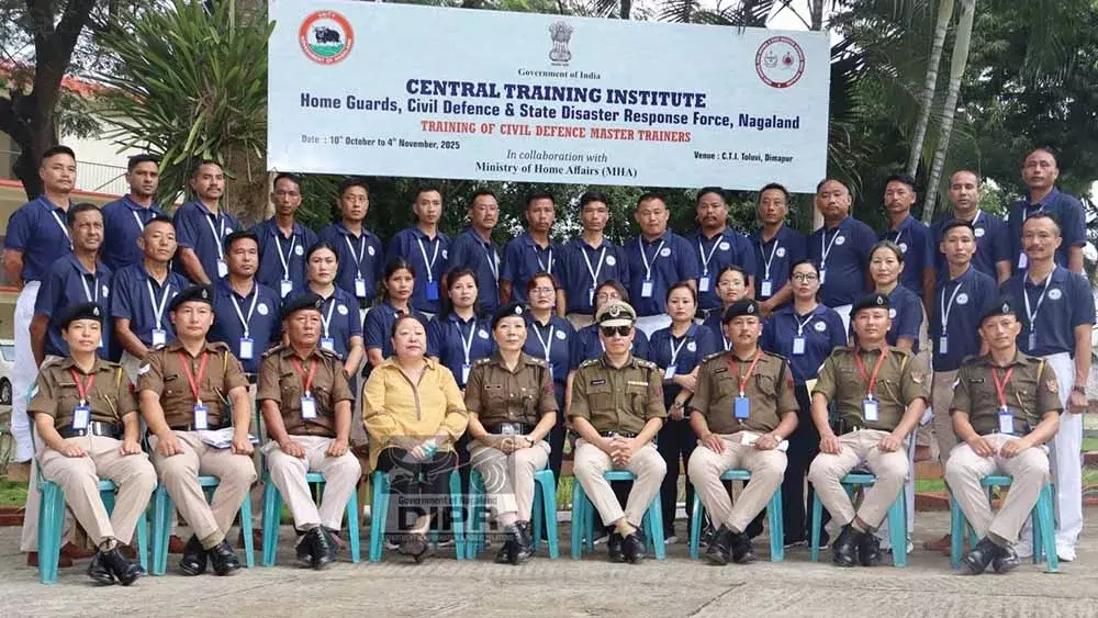 Nagaland नागरिक सुरक्षा मास्टर प्रशिक्षक पाठ्यक्रम का समापन Nagaland नागरिक सुरक्षा मास्टर प्रशिक्षक पाठ्यक्रम का समापन
