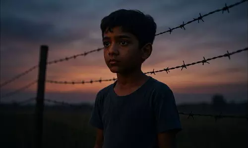 पत्नी से विवाद के बाद पिता ने 10 साल के बेटे को भारत-बांग्लादेश सीमा पर छोड़ा