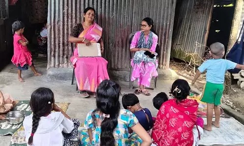 पर्याप्त फॉर्म प्राप्त नहीं हुए, बीएलओ ICDS केंद्रों पर कक्षाओं में व्यस्त
