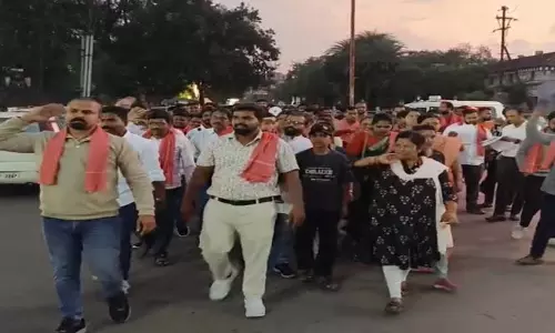 रायपुर में क्रांति सेना ने निकाली विशाल रैली