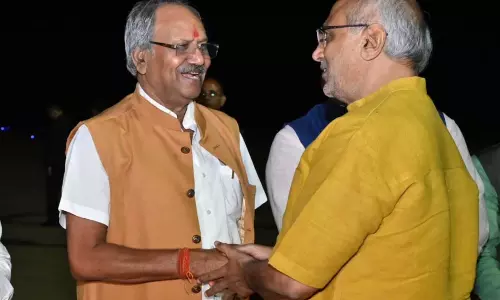 सांसद बृजमोहन अग्रवाल ने उपराष्ट्रपति सी. पी. राधाकृष्णन को भावपूर्ण विदाई