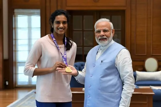 PM Modi खिलाड़ियों के संघर्ष और मेहनत को सराहते हैं: पीवी सिंधु PM Modi खिलाड़ियों के संघर्ष और मेहनत को सराहते हैं: पीवी सिंधु