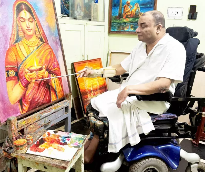 राष्ट्रपति पुरस्कार के लिए कुरुद के दिव्यांग चित्रकार बसंत चयनित राष्ट्रपति पुरस्कार के लिए कुरुद के दिव्यांग चित्रकार बसंत चयनित