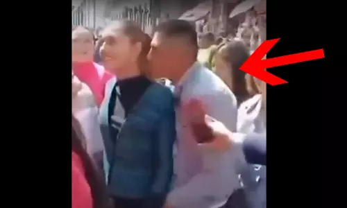 LIVE वीडियो राष्ट्रपति के साथ छेड़छाड़ का, मचा हड़कंप