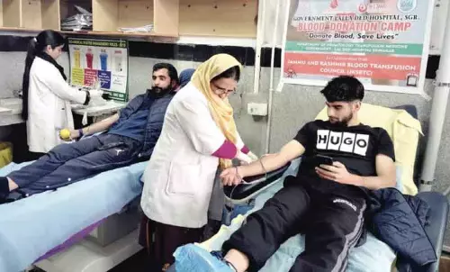 ज़मीन फाउंडेशन, एलडी अस्पताल ने रक्तदान शिविर आयोजित किया