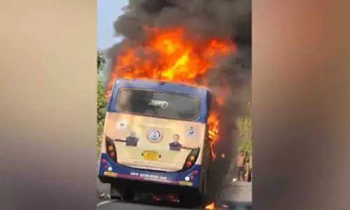 कोरापुट में सलूर घाट के पास OSRTC की बस में आग लग गई, यात्री सुरक्षित