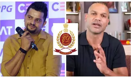 सट्टेबाजी ऐप मामले में ED ने सुरेश रैना और शिखर धवन की संपत्तियां फ्रीज कीं सट्टेबाजी ऐप मामले में ED ने सुरेश रैना और शिखर धवन की संपत्तियां फ्रीज कीं