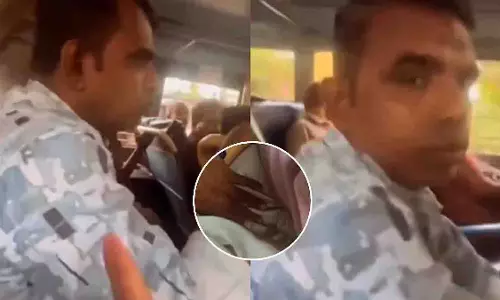 Kerala: महिला ने पुरुष का टॉप में हाथ डालने की कोशिश रिकॉर्ड किया