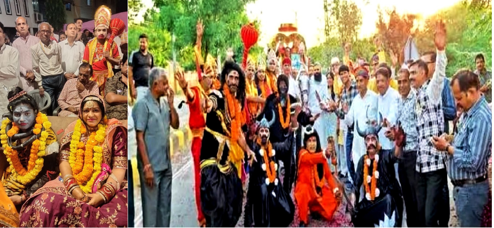 निंबार्क आश्रम से निकली शिवजी की अलौकिक बारात, पथिक नगर में हुआ पार्वती से विवाह