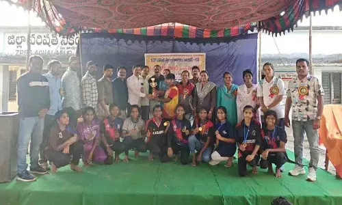 जिला स्तरीय कबड्डी प्रतियोगिता के लिए बालिकाओं का चयन