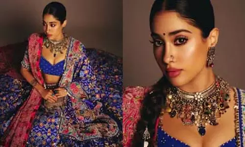 Janhvi Kapoor ने दोस्त की मेहंदी में पेश किया रंगीन और पारंपरिक लुक