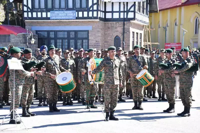Himachal: सेना ने वंदे मातरम के 150 वर्ष पूरे होने का स्मरण किया Himachal: सेना ने वंदे मातरम के 150 वर्ष पूरे होने का स्मरण किया