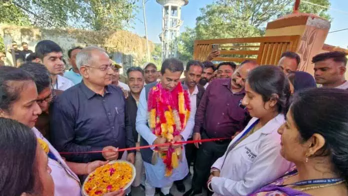 MLA ने पुनर्निर्मित आयुष्मान आरोग्य मंदिर का उद्घाटन किया MLA ने पुनर्निर्मित आयुष्मान आरोग्य मंदिर का उद्घाटन किया