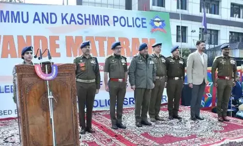 DGP ने कश्मीर में जेकेपी के वंदे मातरम@150 समारोह का नेतृत्व किया