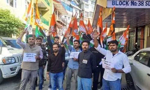 युवा कांग्रेस ने Shimla में ‘वोट चोरी’ के खिलाफ विरोध प्रदर्शन किया