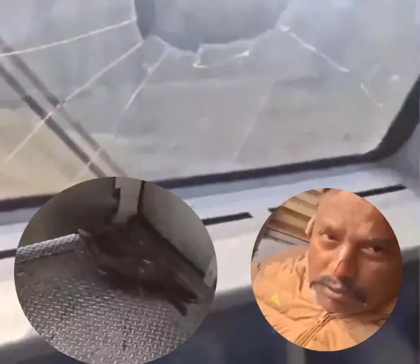चील टकराने से ट्रेन का लोको पायलट घायल Video, चेहरे में आई चोंट चील टकराने से ट्रेन का लोको पायलट घायल Video, चेहरे में आई चोंट