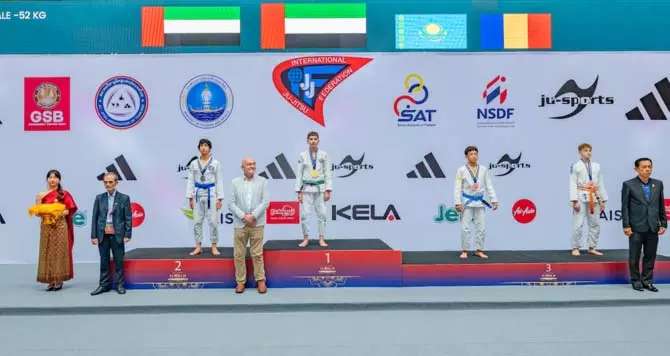 UAE टीम की धमाकेदार शुरुआत:Jiu-Jitsu World चैंपियनशिप में 7 मेडल, 2 गोल्ड सहित UAE टीम की धमाकेदार शुरुआत:Jiu-Jitsu World चैंपियनशिप में 7 मेडल, 2 गोल्ड सहित
