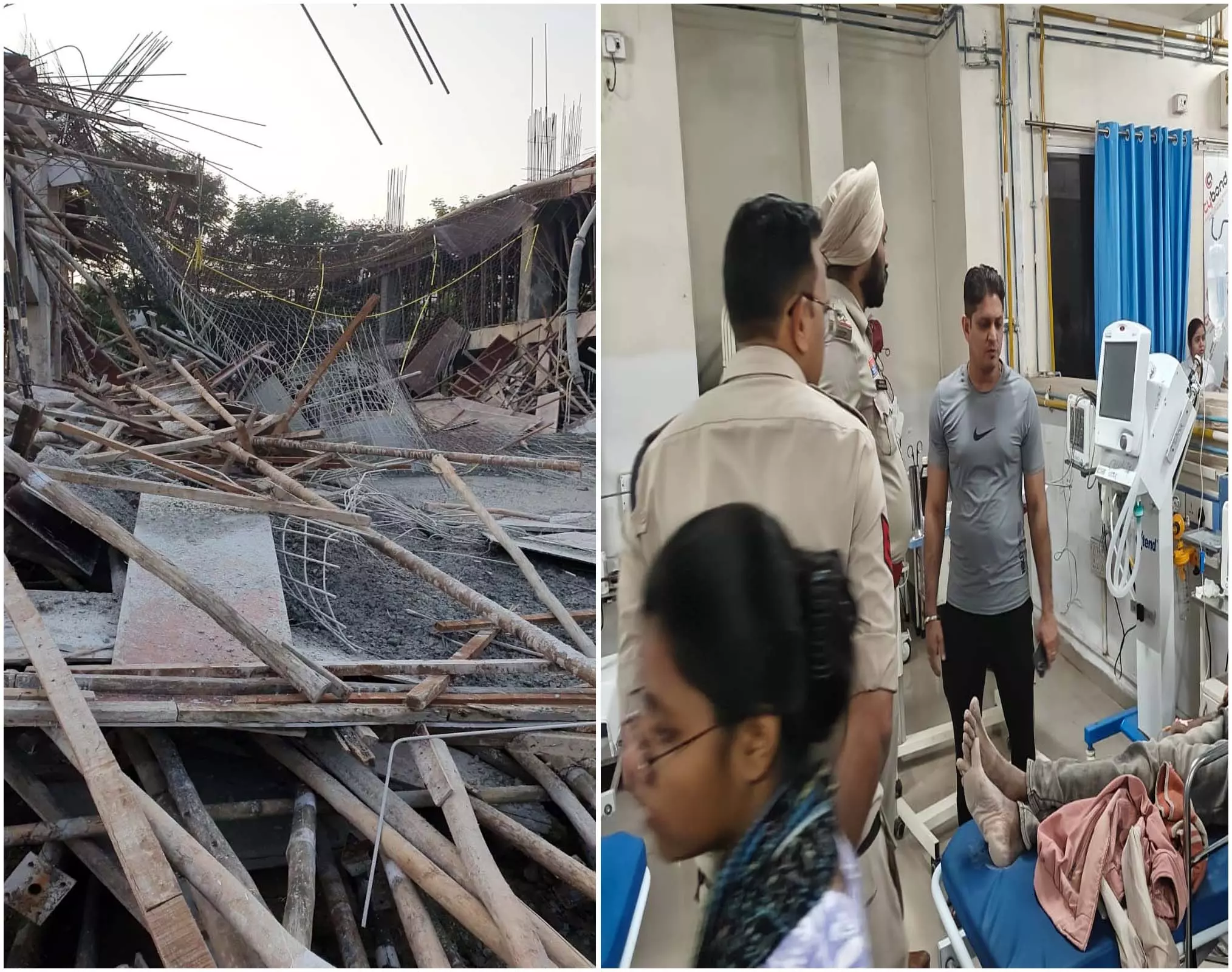 मेडिकल कॉलेज निर्माण में बड़ा हादसा, ढलाई गिरने से 9 मजदूर घायल मेडिकल कॉलेज निर्माण में बड़ा हादसा, ढलाई गिरने से 9 मजदूर घायल