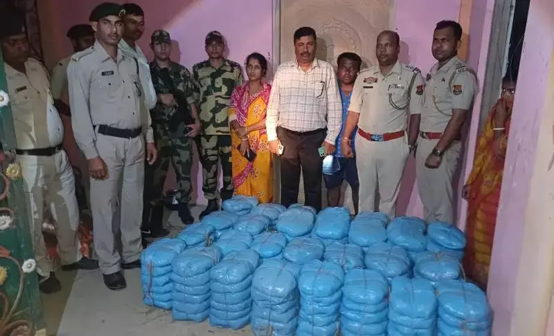 BSF ने त्रिपुरा में 168 किलोग्राम गांजा जब्त किया, 3 बांग्लादेशी नागरिक गिरफ्तार
