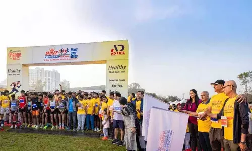 हैदराबाद 10 km दौड़ मानसिक स्वास्थ्य और बाल कल्याण का प्रतीक