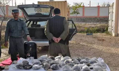 Western Afghanistan: पुलिस ने 170 किग्रा अफ़ीम जब्त, 2 तस्कर गिरफ्तार
