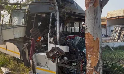 Chandigarh: बस के पेड़ से टकराने से 11 बच्चे घायल Chandigarh: बस के पेड़ से टकराने से 11 बच्चे घायल