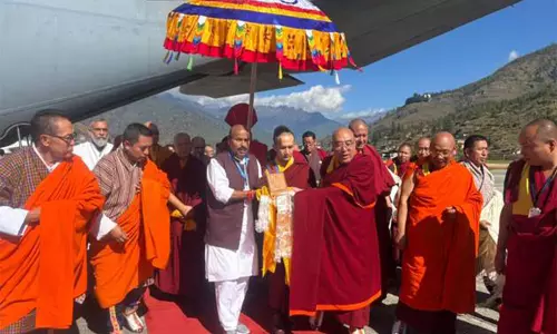 भारत से पवित्र बुद्ध अवशेष पहुंचे Bhutan