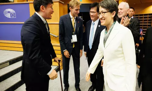 Taiwan के उपराष्ट्रपति ने यूरोपीय संसद में भाषण दिया, चीन ने विरोध दर्ज कराया
