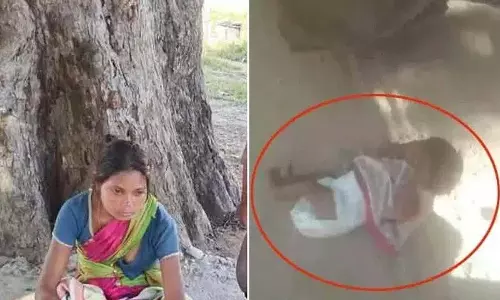 मां ने दो महीने के बच्चे को ट्रैक्टर के पहियों के नीचे फेंका