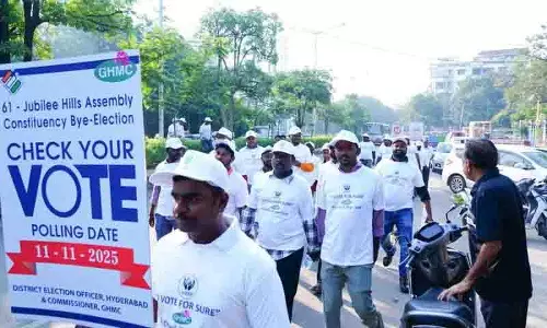 जुबली हिल्स उपचुनाव: ड्रोन निगरानी और 407 तैयार बूथ जुबली हिल्स उपचुनाव: ड्रोन निगरानी और 407 तैयार बूथ