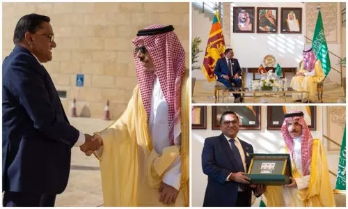 Saudi और श्रीलंकाई विदेश मंत्रियों ने रियाद में द्विपक्षीय संबंधों पर चर्चा की